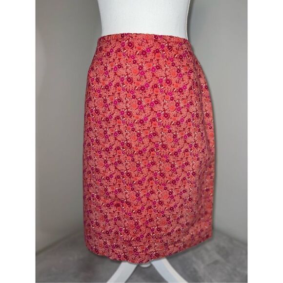 Women’s Vintage Cotton Floral Skirt 16 - Picture 2 of 9